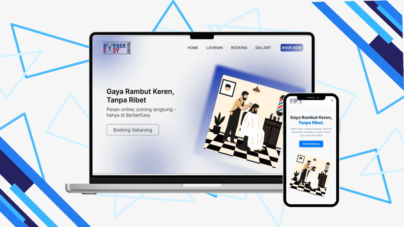 BarberEasy – Landing Page Booking Cukur Online